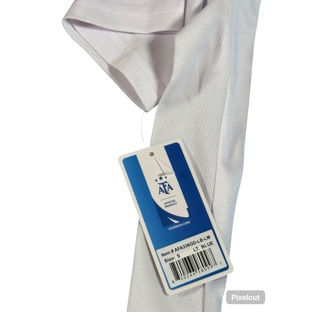Argentina Messi 10 Soccer Jersey Mens (S) Blue White Striped Official AFA Shirt - Picture 5 of 7